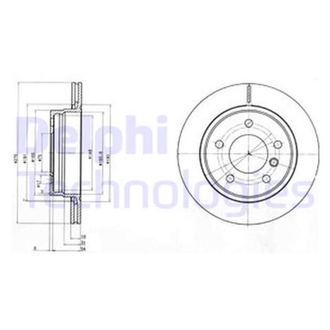 DELPHI BG3041C Диск тормозной задний в наличии Ирпень