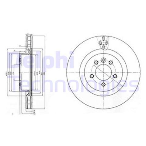 BG9007C DELPHI Диск тормозной передний купить в Винница