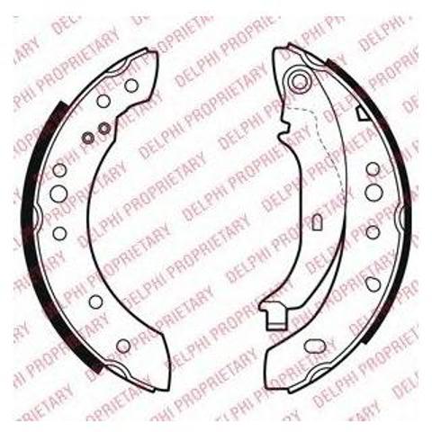 DELPHI LS2002 Колодки тормозные задние барабанные в наличии Одесса