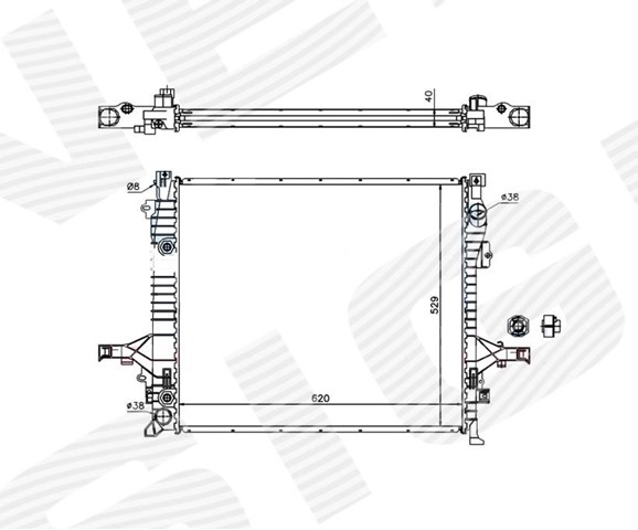 Радиатор охлаждения вольво хс90