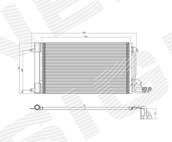 Радиатор кондиционера vw polo (v), 09 - 17 RC940093