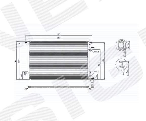 Радиатор кондиционера opel vectra (c), 09.01 - 09.05 RC94598