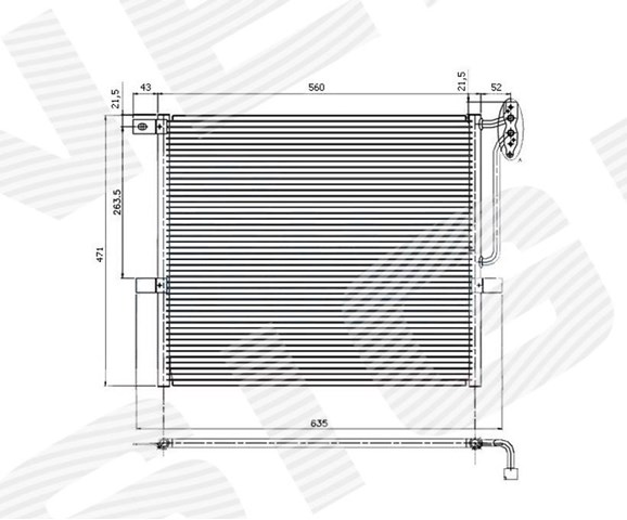 Радиатор кондиционера bmw x3 (e83), 04 - 10 RC94761