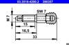 Штуцер прокачки суппорта тормозного, переднего 03351842002 ATE