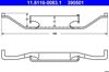 Комплект пружинок крепления дисковых передних колодок 11811600831 ATE