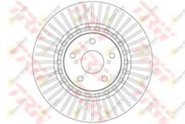 Передний тормозной диск DF6265 TRW