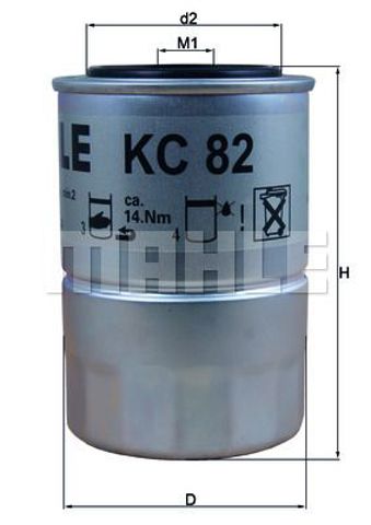 Фильтр топливный KC 82D