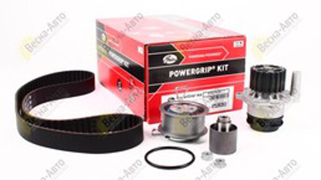 Con Bomba De Agua Gates KP55569XS-2 Water Pump With Gear Belt Set Kit Distribucion