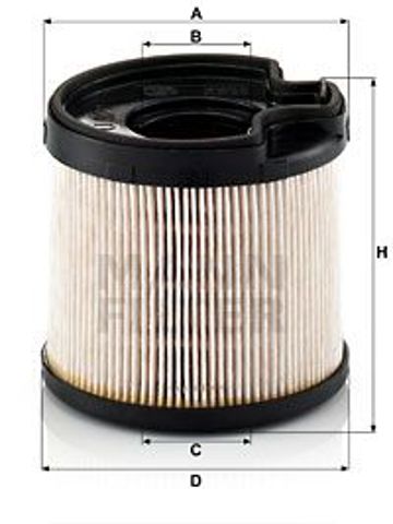 Фильтрующий элемент топливного фильтра PU 922 x