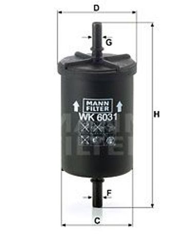 Фильтр топливный WK 6031