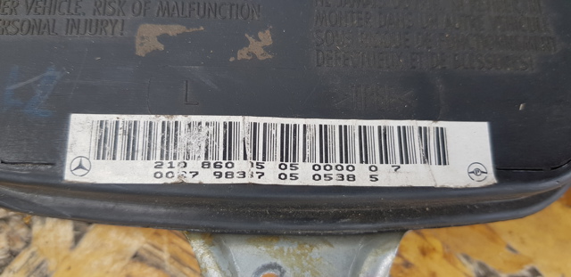 MERCEDES 2108600505 Подушка безопасности (AIRBAG) двери передней левой в наличии Полтава