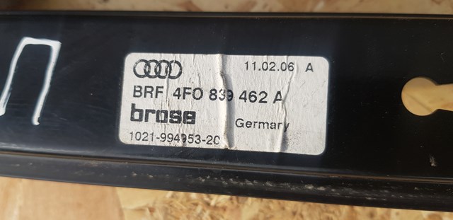 4F0839462A VAG Механизм стеклоподъемника двери задней правой купить в Ровно