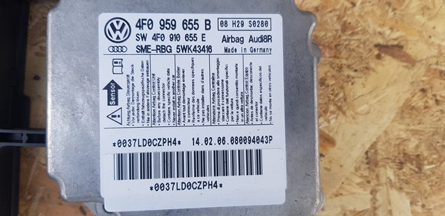 4F0959655B VAG Модуль-процессор управления подушкой безопасности (ЭБУ AIRBAG) купить в Днепр