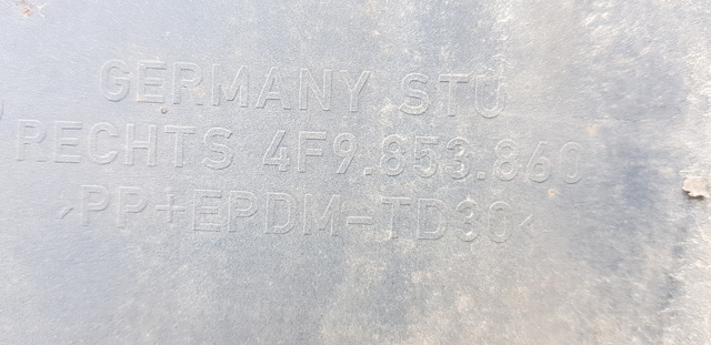 VAG 4F9853860 Накладка (молдинг) порога наружная правая в наличии Полтава