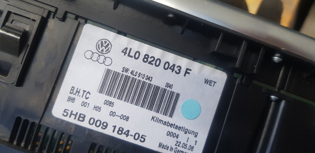 4L0820043F Блок управления кондиционером купить Каменское