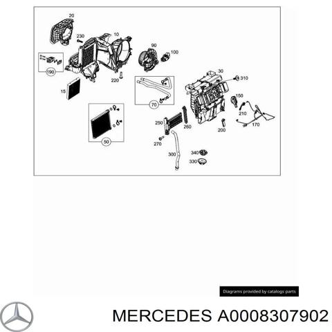 Вентилятор печки A0008307902 MERCEDES