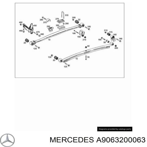 Серьга задней рессоры A9063200063 MERCEDES
