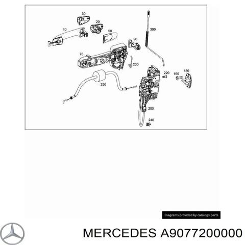 Запор кабины A9077200000 MERCEDES