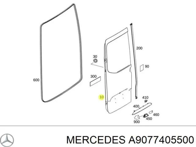 Дверь задка (две двери) A9077405500 MERCEDES