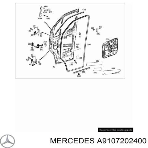 Дверь передняя, левая A9107202400 MERCEDES