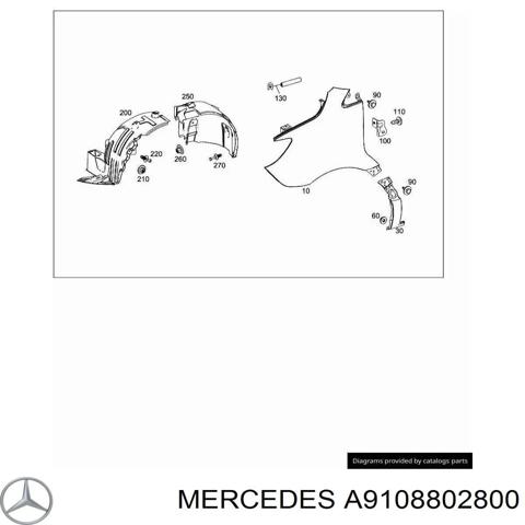 Крыло левое A9108802800 MERCEDES