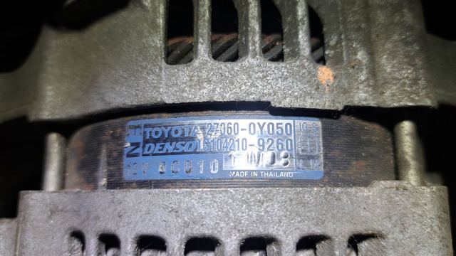 Автомобильный генератор 270600Y050 TOYOTA