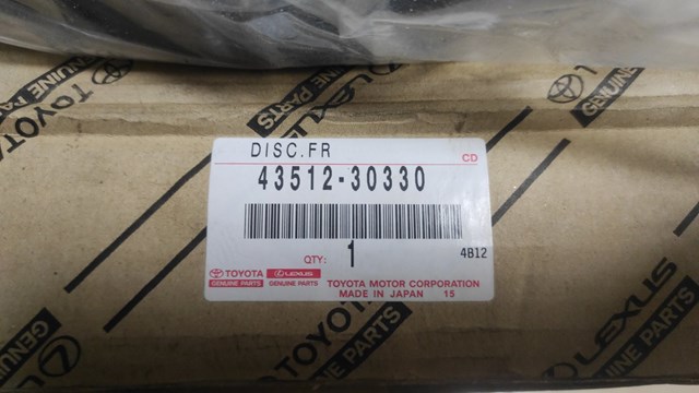 TOYOTA 4351230330 Диск тормозной передний в наличии Днепр