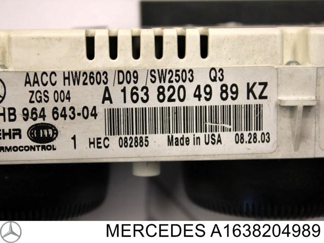 Блок управления режимов отопления A1638204989 MERCEDES