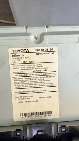 TOYOTA 8614006190 в наличии Полтава