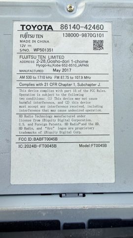 TOYOTA 8614042460 Дисплей многофункциональный в наличии Сумы