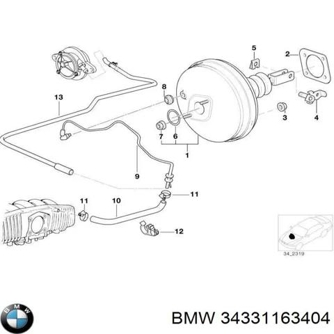 Вакуумный усилитель тормозов 34331163404 BMW