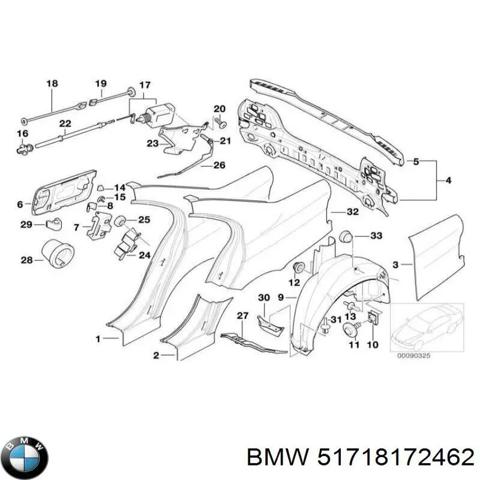 Подкрылок крыла заднего правый 51718172462 BMW