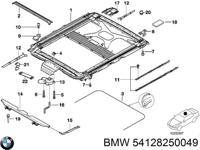 BMW 54128250049 Люк в сборе в наличии Украина
