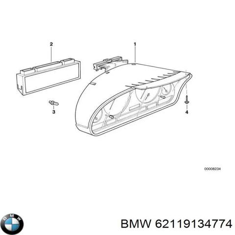 62119134774 BMW Панель приборов купить в Киев