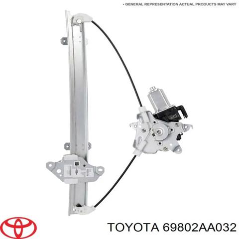 Механизм стеклоподъемника водительской двери 69802AA032 TOYOTA