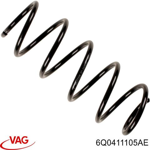 Пружина передняя 6Q0411105AE VAG