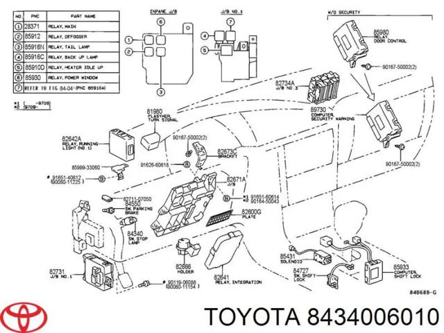Датчик тормоза Lexus RX 300/330/350/400H