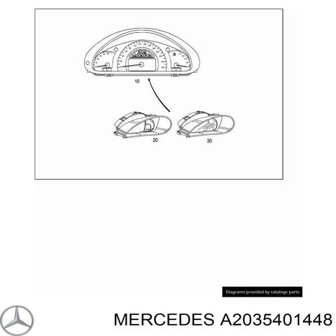 Щиток приборов A2035401448 MERCEDES