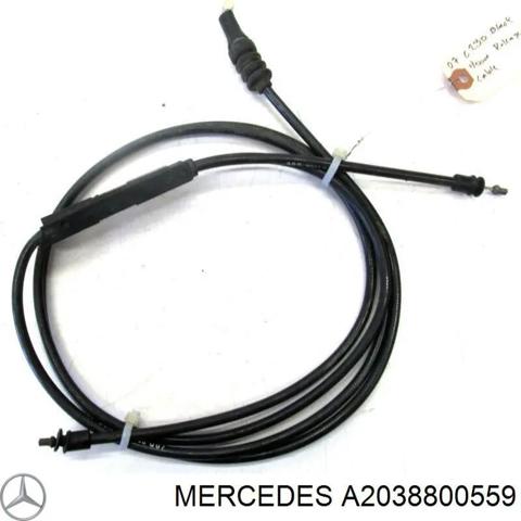 Трос открывания капота, задний A2038800559 MERCEDES