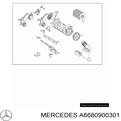 Коробка фильтра A6680900301 MERCEDES