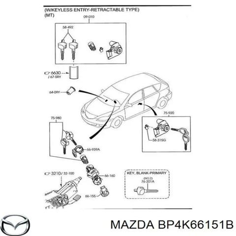 BP4K66151B MAZDA Контактная группа замка зажигания купить в Чернигов