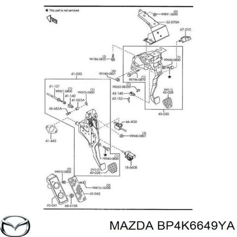 BP4K6649YA Датчик включения сцепления  купить Чернигов