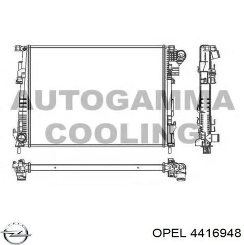 Радиатор охлаждения двигателя 4416948 OPEL