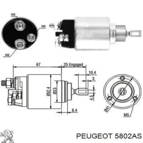 Стартер 5802AS PEUGEOT