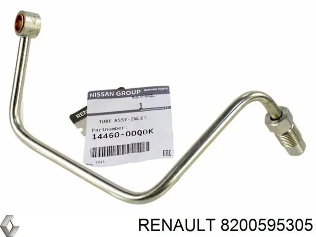 Трубка/шланг подачи масла к турбине 8200595305 RENAULT