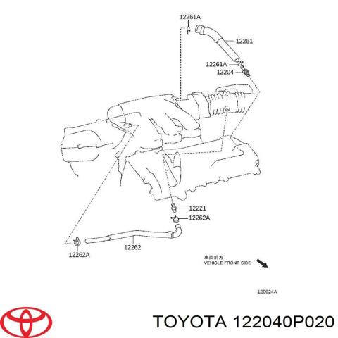 TOYOTA 122040P020 Клапан PCV вентиляции картерных газов в наличии Одесса