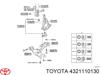 Цапфа - поворотный кулак передний, правый 4321110130 TOYOTA