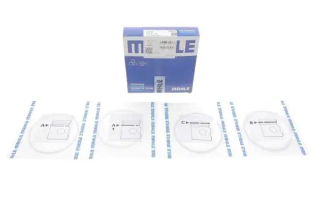 Комплект поршневых колец на 1 цилиндр, STD 01568N0 MAHLE