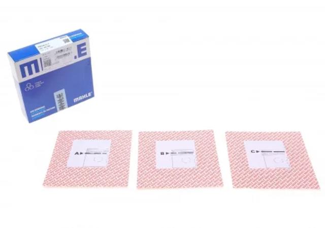 Комплект поршневых колец на 1 цилиндр, STD 02193N0 MAHLE