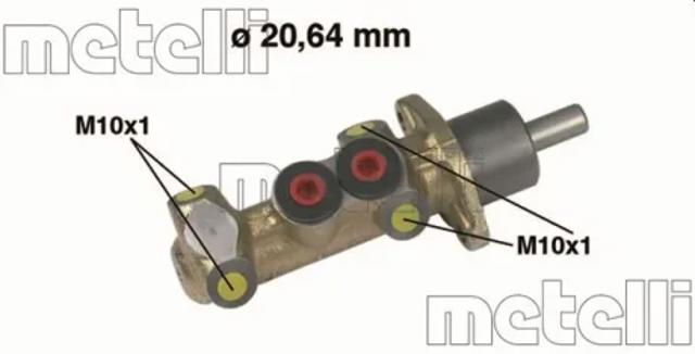 Цилиндр тормозной, главный 050044 METELLI